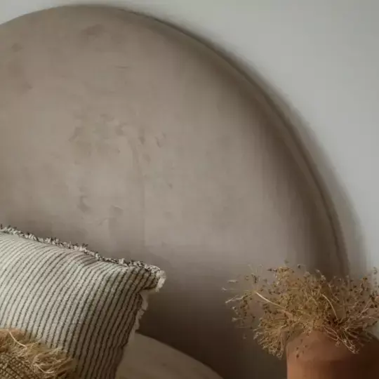 Respaldo Tapizado Curvo Luna